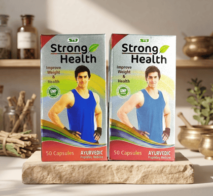 Strong Health Ayurvedic Capsules (Pack of 2) – Natural Herbal Supplement for Energy & Body Mass Strong Health Ayurvedic Capsules (Pack of 2) – Natural Herbal Supplement for Energy & Body Mass