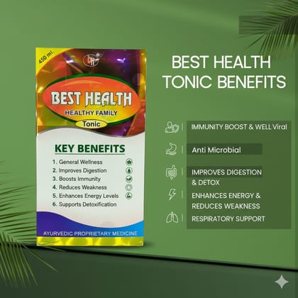 Best Health Ayurvedic Syrup for immunity, digestion, Weightgain 1 Pcs 450ml 